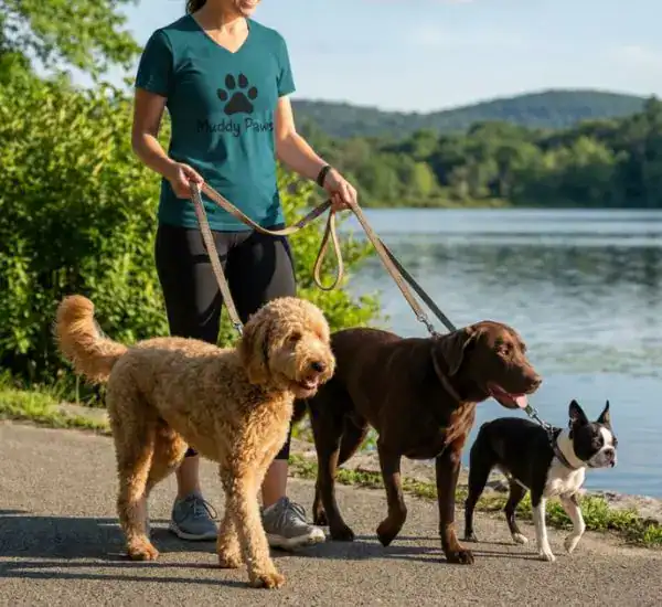 Dog walker providing a 30 minute dog walk for Muddy Paws